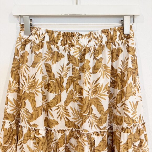 Eberjey Nolita 100% Cotton Voile Tiered High Rise Beach Midi Maxi Skirt Small - Picture 7 of 9